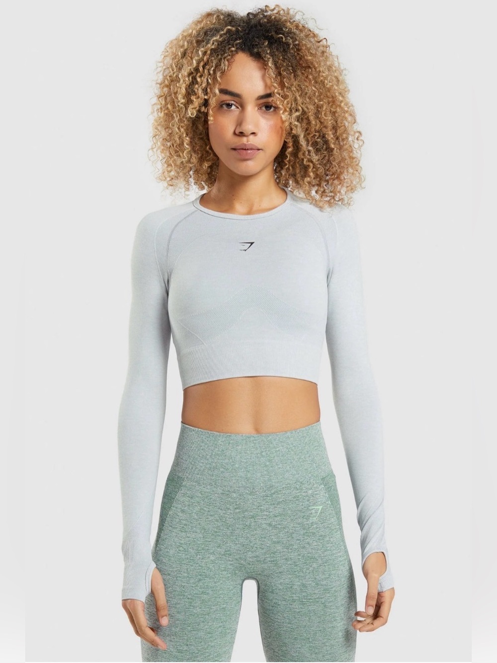 Gymshark Flex Sports Long Sleeve Crop Top Size XS